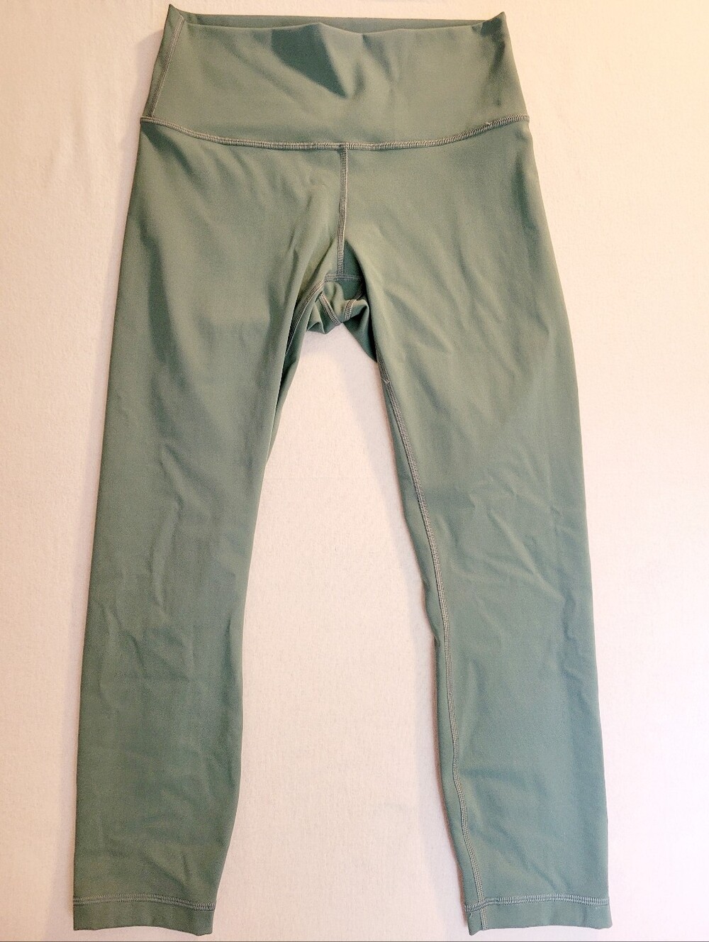 Lululemon Wunder Under High Rise Crop 23 Full On Luxtreme Size 8 Teal Yoga Gym